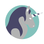 La licorne mauve - Logo